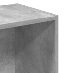 vidaXL Bibliothèque gris béton 40x30x152 cm bois d'ingénierie