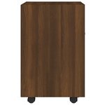 vidaXL Armoire appoint à roues Chêne marron 33x38x60 cm