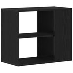 Buffet vidaXL noir en chêne 60x30x50 cm en bois composite