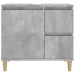 vidaXL Armoire de salle de bain gris béton 65x33x60 cm