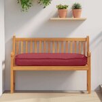 vidaXL Coussin de palette Rouge Vin pour Siège/Dossier 120x50x12 cm Tissu Oxford