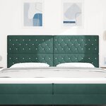 vidaXL Tête de lit Vert foncé 200 cm Velours
