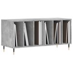 vidaXL Armoire à disques gris béton 100x38x48 cm bois d'ingénierie