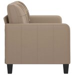 vidaXL Canapé à 2 places Cappuccino 140 cm Similicuir
