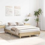 vidaXL Cadre de lit sans matelas chêne sonoma 120x190 cm