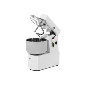 Pétrin professionnel à spirale tête relevable et cuve fixe - 32l - triphasé 400v - resto italia -  - 32