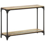 Vidaxl table console 110x30x75 cm bois solide de récupération