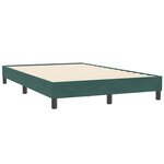 vidaXL Sommier à lattes de lit et matelas vert foncé 120x210cm velours