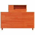 vidaXL Cadre de lit sans matelas cire marron 90x200 cm bois pin massif