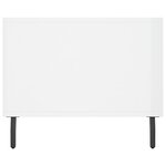 vidaXL Table basse Blanc brillant 90x50x40 cm Bois d'ingénierie