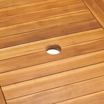 vidaXL Ensemble à Manger de jardin 7Pièces coussins Bois teck massif Gris