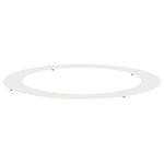 vidaXL Anneau d'arbre plat   blanc  Ø90/120 cm en acier.