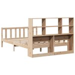 vidaXL Lit bibliothèque sans matelas 160x200 cm bois massif de pin