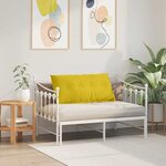 vidaXL Coussin de Dos Jaune 100 x 50 cm Tissu en velours côtelé