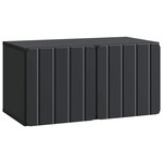 vidaXL Meuble TV mural 59 5 x 31 x 30 cm Noir Bois d'ingénierie