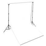 Vidaxl toile de fond coton blanc 600 x 300 cm