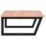 vidaXL Étagère de vasque murale acier et bois de chêne massif