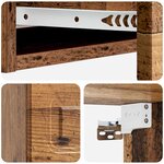 vidaXL Table d'appoint murale Bois ancien 87 5 x 34 5 x 17 cm