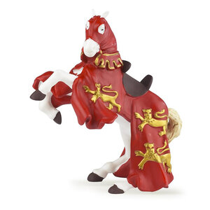 Cheval du Roi Richard Cœur de Lion Rouge - Figurine Papo