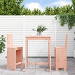 vidaXL Ensemble de bar de jardin 3 Pièces bois massif de Douglas