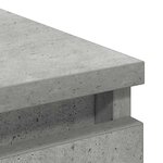 vidaXL Buffet gris béton 80x35x76 cm bois d'ingénierie
