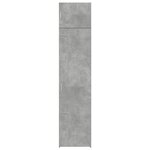 vidaXL Armoire de rangement mince gris béton 50x42 5x225 cm