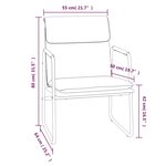 vidaXL Chaise longue Bleu 55x64x80 cm Tissu