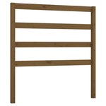 vidaXL Tête de lit Marron miel 106x4x100 cm Bois massif de pin