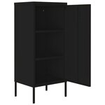 vidaXL Armoire de rangement Noir 42 5x35x101 5 cm Acier
