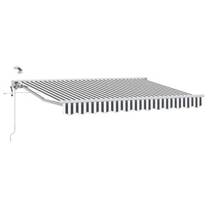 vidaXL Auvent rétractable électrique Anthracite et blanc 2 5 x 2 m