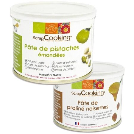 Pâte de pistache 200 g + pâte de noisette 200 g