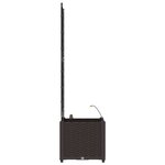 vidaXL Pots de jardin Marron 40 x 40 x 142 cm Acier