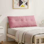 vidaXL Coussin de Dos Rose 120 x 50 cm Tissu en velours côtelé
