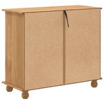 vidaXL Commode ASKIM Marron 91 x 40 x 79 cm Bois de pin massif