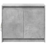 vidaXL Buffet avec LED gris béton 72x34x61 cm bois d'ingénierie