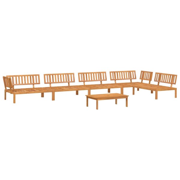 vidaXL Salon palette de jardin 6 Pièces bois d'acacia massif