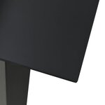 Vidaxl salon de jardin 7 pièces rotin pvc noir