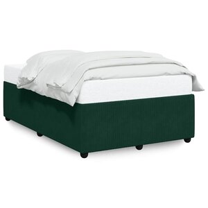 vidaXL Cadre de lit sans matelas vert foncé 120x200 cm velours