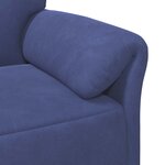 vidaXL Canapé 1 place Bleu police 88 x 83 x 95 cm Velours