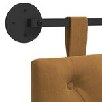 vidaXL Tête de lit suspendue Marron Velours