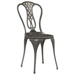 Ensemble de bistro jardin meuble extérieur terrasse 3 pièces aluminium coulé bronze 02_0013509