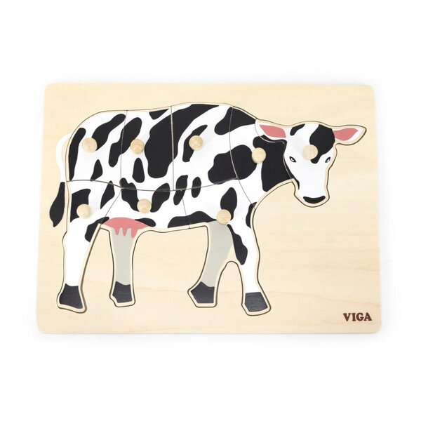 Puzzle Montessori Viga 44608 Vache