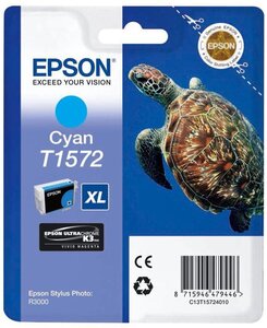 Cartouche d'encre epson tortue t1572 xl (cyan)