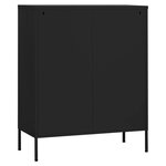 vidaXL Armoire de rangement Noir 80x35x101 5 cm Acier