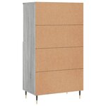 vidaXL Buffet haut Sonoma gris 60x36x110 cm Bois d'ingénierie