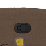 vidaXL Fauteuil de massage inclinable Marron Tissu
