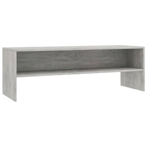 vidaXL Meuble TV Gris béton 120x40x40 cm Bois d'ingénierie
