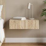 vidaXL Table d'appoint murale 59 x 34 5 x 17 cm Bois d'ingénierie