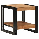 vidaXL Table basse Marron 40 x 40 x 38 cm Bois d'Acacia Massif