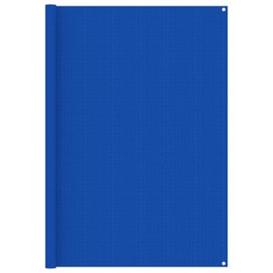 vidaXL Tapis de tente 200x200 cm Bleu PEHD